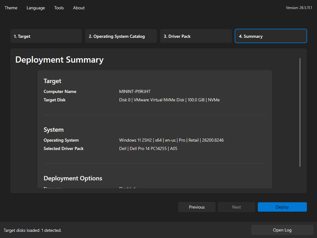 Foundry Deploy deployment summary