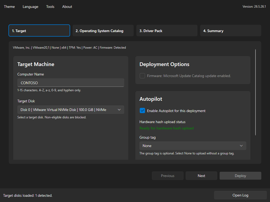 Foundry OSD certificate ready dialog with PFX password