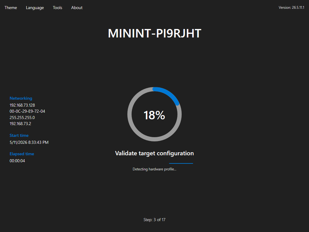 Foundry Deploy target validation progress